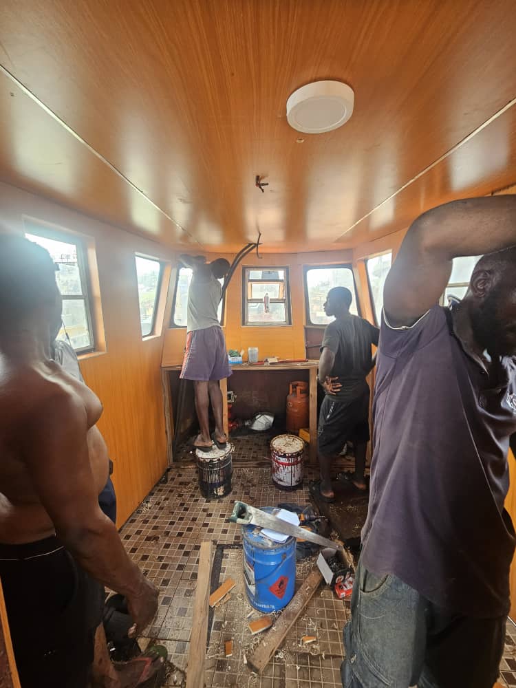 Marine vessel refurbishment work